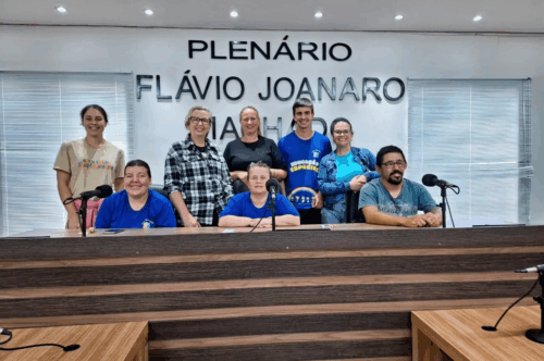 Alunos do CMEE Tarso Santin visitam a Câmara de Vereadores de Ibirapuitã